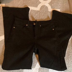 Banana Republic High Rise Black Flare Jeans